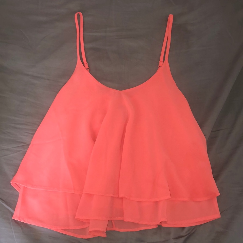 Forever 21 coral flowy tank